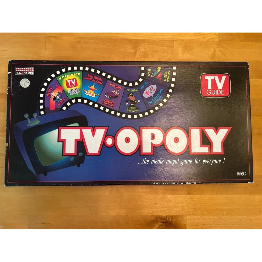 TV-Opoly Retro TV Guide Family Board Game